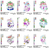 Christmas Ornament Embroidery Pack - 9 Magical Designs! - FineryEmbroidery